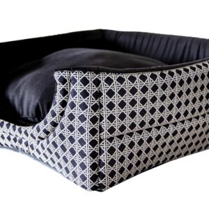 Cama Iglu e Toca Para Cachorro Luxo Luppet Preto Vime